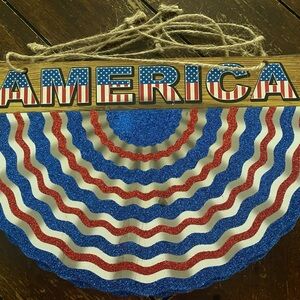 Patriotic Hanging Decoration set of 4